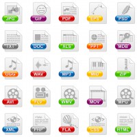 file formats icons